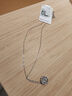 周六福（ZLF） S925银饰四叶草项链女心动吊坠一款两戴链坠送礼 链坠链长40+5cm 实拍图