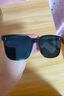 GM明星同款墨镜男女通用高级感新款潮流防晒网红太阳镜 黑框  B款 实拍图