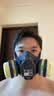 日本重松防尘口罩TW08S防重度粉尘防毒面具TW02S电焊打磨专用面罩 加强TW08S防尘+防毒双层组合 实拍图