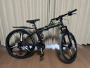 凤凰（Phoenix） 凤凰自行车可折叠山地车路虎男士成年人变速女式越野公路单车 三刀消黑/折叠双避震/全竞速轴承 26寸24速【参考：158-188cm】 实拍图