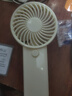 手持小风扇 电风扇 迷你随身便携式电池款桌面轻音学生儿童可手持可站立超长续航 白色 不带电池 实拍图
