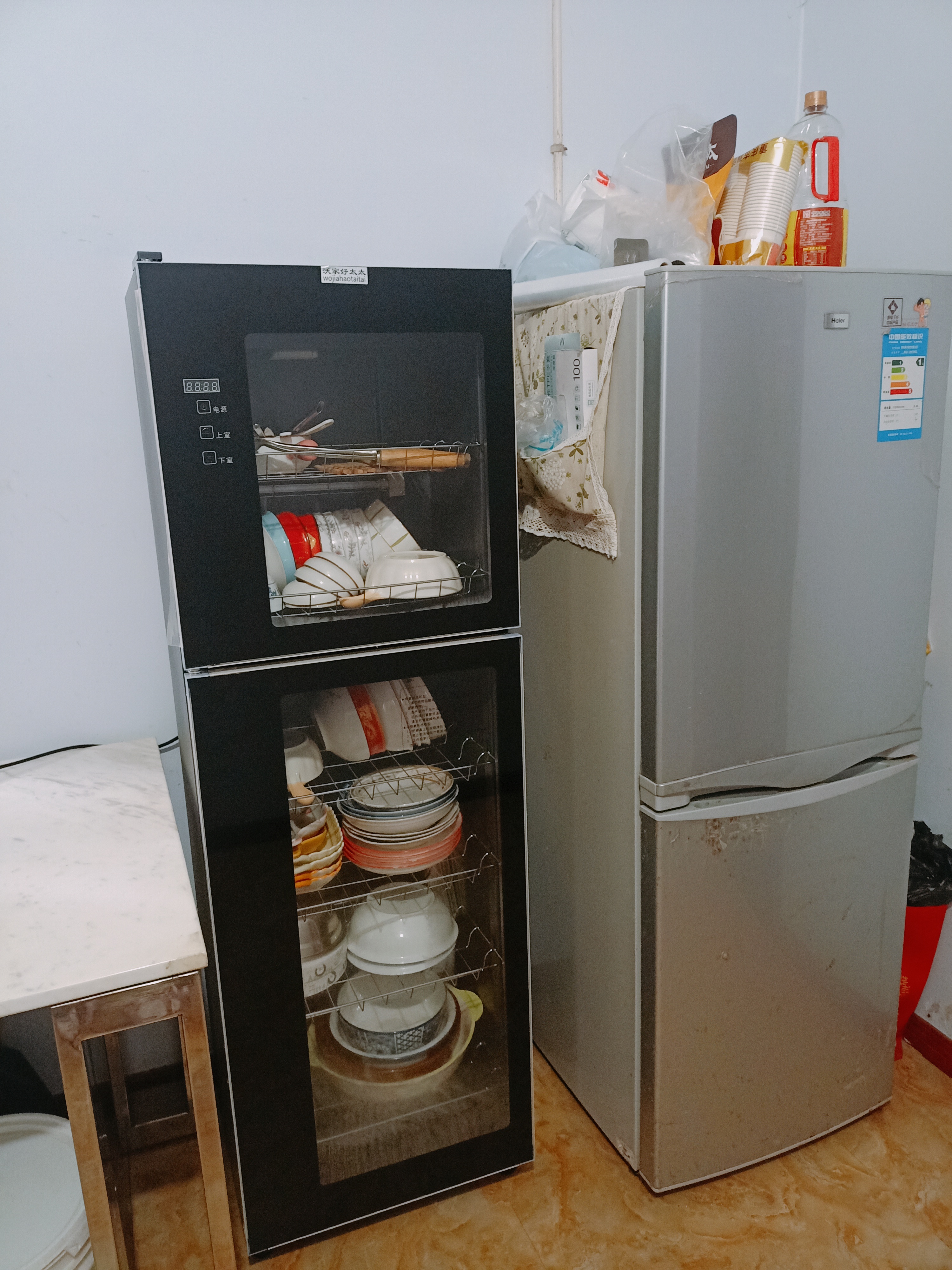 红贵好太太消毒柜家用立式288L大容量商用餐饮店酒店饭店厨房餐具碗筷收纳节能省电臭氧立式台式高温消毒柜 一星级 458L 触屏双门6层+红外线高温消毒 实拍图
