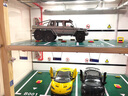 品车汇1:18停车场模型场景 实木停车库 汽车模型防尘罩展示盒 手工DIY模型 8车位三面透明款现货 实拍图