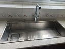 卡琥U8pro集渣304不锈钢水槽大单槽厨房家用左侧排水洗碗槽洗菜盆9050 110×50银色【左右下水可选】 实拍图
