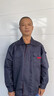 领灿工作服套装男劳保服长袖春秋冬车间工人工厂耐磨工装汽修建筑工地 丝A518藏蓝 2XL /180 套装 实拍图