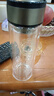 【⭐京东物流配送】高硼硅双层玻璃杯大容量泡茶杯水杯子茶水分离 【双层加厚】茶杯 350ml 1只 实拍图