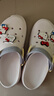 斯凯奇（Skechers）女鞋洞洞鞋凉鞋增高厚底耐磨沙滩拖鞋小怪兽包头洞洞鞋111581 白色/多彩色/WMLT 38 实拍图