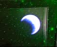 跨境星空投影灯生日礼物蓝牙音箱北极星光月亮台灯卧室氛围小夜灯 激光蓝牙音箱月亮氛围灯(白色) USB插电款+(出口专用) 实拍图