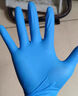 英科医疗（INTCO）一次性丁腈手套中码100只/盒加厚耐用食品家务厨房手套丁晴蓝色 实拍图