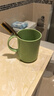 茶花（CHAHUA）茶花漱口杯大号家用印花食品级刷牙杯洗漱杯牙缸刷牙漱口杯牙刷杯 【单只】印花口杯-绿色 实拍图