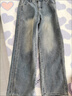UKMR水泥灰阔腿牛仔裤女潮流百搭新款高腰宽松拖地窄版直筒拖地长裤女 复古蓝-后标款【高品质】 常规 M 【建议94-105斤】 实拍图