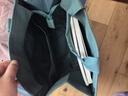 齐心（COMIX）学生补习袋牛津布多隔层手提袋 多功能收纳袋拎书袋 旅游美术开学必备用品书包 EA317墨绿 实拍图