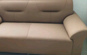 吉世伦北欧皮革沙发现代简约小户型双人三人位客厅家用皮艺沙发猫抓皮 猫抓皮革咖啡色+海绵+乳胶+实木框 三人位 1.7m -厂家直销 实拍图