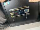 虎牌保险柜家用办公小型电子密码保险箱全钢防盗可嵌入衣柜保密保管柜 博瑞系列 35cm 钢琴黑 实拍图