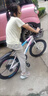 儿童自行车山地车6-7-8-10-12-15岁学生单车变速小孩18寸20寸22寸 标配单速白粉色送礼包 22寸适合身高145-165厘米【约11-15岁】 实拍图