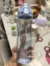 乐扣乐扣（LOCK&LOCK）人鱼线塑料水杯运动水杯夏天便携水壶带刻度提手男女水杯子 浅蓝色700ml 实拍图