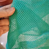 便携式简易鱼护方便装鱼折叠网袋小型网兜尼龙编织赶海网兜钓鱼袋 绿色网袋70CM 实拍图
