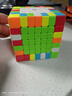 奇艺八阶九阶魔方高阶四五六七十阶男小孩儿童节日礼物比赛益智玩具 奇艺7阶魔方彩色+底座教程 实拍图