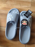 大嘴猴（paul frank）拖鞋男室内外情侣厚底软弹户外运动凉拖鞋深灰40-41PF683 实拍图