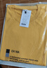 真维斯短袖t恤男夏季新款冰丝衣服潮流上衣男士纯棉男装圆领男生体桖衫 1164D黄色+1178D白色 2XL 实拍图