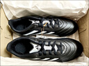adidas阿迪达斯春秋款男小大童儿童硬人造偏硬草场运动足球鞋HP3061黑 实拍图