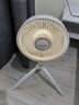 摩飞电器（Morphyrichards）户外露营电风扇台立两用便携落地扇家用柔音摇头风扇 移动续电户外长续航直流变频扇MR3701 椰奶白【露营户外钓鱼】 实拍图