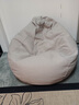 懒人沙发可躺可睡单人豆袋人类狗窝阳台卧室榻榻米宿舍小沙发躺椅 【135*155旗舰】浅灰+抱枕脚蹬 实拍图