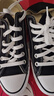 匡威（Converse）官方All Star经典帆布男女低帮休闲运动鞋黑色101001 101001/黑色 39.5 实拍图