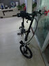 大行（DAHON）K3plus折叠自行车超轻铝合金16英寸9速城市碟刹通勤车KAA693 黑白【内折版】 实拍图