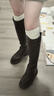 自由系及膝袜子女小腿堆堆袜抗菌抗起球秋季分段式压力高弹长筒袜靴子袜 实拍图