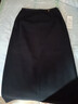 小个子半身裙女加绒加厚气质秋季后开叉通勤百搭高腰裙直筒裙158 黑色【小个子款】秋款 合适身高147-157CM L 【建议100-110斤】 实拍图