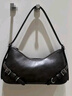 CHARLES&KEITH腰带设计拉链斜挎单肩腋下包包女包生日520礼物CK2-20671702 Dark Brown深棕色 小包 实拍图