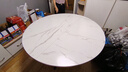 煜柠苑 折叠桌家用折叠餐桌小户型多功能吃饭桌子圆形移动客厅大圆桌 1.5米白理石色【做9-11人】 实拍图
