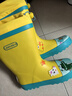 lemonkid儿童雨鞋高筒女童男孩防水防滑橡胶雨靴学生水鞋 黄色异次元 33 实拍图