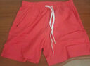 【可放手机】冰丝速干运动短裤跑步三分裤情侣款沙滩裤短裤运动裤 湖蓝+西瓜红 XL （推荐125-140斤） 实拍图