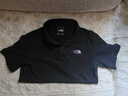 The North Face北面短袖Polo男户外舒适透气棉T恤上新87UX 黑色/JK3 M 实拍图