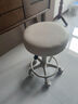 北风之恋吧台椅升降椅高脚凳酒吧椅前台收银台椅子美容旋转椅家用化妆凳子 米白色【米白架-顺色轮】 实拍图