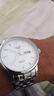 冠琴（GUANQIN）瑞士认证手表男士全自动机械表防水夜光双日历国表商务百搭男表 条钉刻度钢带本白（明星推荐） 实拍图