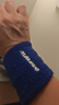 曼迪卡威（Mdikawe）两只装运动护腕男女篮球羽毛球跑步擦汗护手腕棉质腕吸汗透气 深蓝色 均码 实拍图