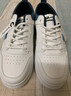 回力（Warrior）官方男鞋板鞋秋季透气小白鞋子男士皮面运动鞋男百搭休闲鞋白蓝43 实拍图
