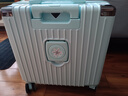 贝初众行李箱18寸可登机箱小型旅行箱儿童拉杆密码箱免托运可上飞机皮箱 冰川蓝 【前置挂钩+加厚包角】 18英寸 实拍图