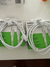 贝尔金（BELKIN）双Type-C数据线 240W快充 CtoC电源线 苹果电脑MacBook 480Mbps快传 1米编织款 白色 CAB025 实拍图