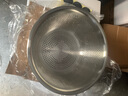 美厨（MAXCOOK）304不锈钢盆调料盆 加厚味斗 洗菜盆沙拉盆和面腌肉盆 可用电磁炉 米筛22cm MCWA5984 实拍图