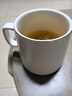 传旗陶瓷马克杯带勺盖咖啡杯牛奶杯早餐杯办公杯男女茶杯描金白400ml 实拍图