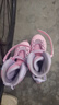 特步轮滑鞋儿童溜冰鞋女童初学套装男女生中小学滑冰鞋滑轮鞋体育课程 粉紫色升级双芭扣闪轮-全套装 L （适合12岁以上）平时鞋码36-40 实拍图