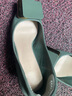 DAPHNE达芙妮单鞋女高跟鞋夏季皮鞋细跟婚鞋新款一脚蹬优雅气质浅口尖头宴会 4622101040 绿色 跟高6.5cm 34 (220mm) 标准码 实拍图