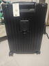 海澜之家行李箱男女学生铝框拉杆箱旅行箱登机箱密码箱托运大容量 曜石黑-拉链【杯架+质保一年】 22英寸 【47L托运箱 2-4天出行】 实拍图