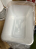 美丽雅 一次性饭盒方形1000ml*50套 快餐外卖打包野餐盒碗加厚带盖塑料 实拍图