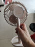 SOLOVE素乐F21桌面风扇可摇头空气循环扇便携式USB充电夏季家用办公室空调伴侣户外台式大风力小电扇 杏 实拍图