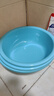 新款圆形家用洗脸盆加厚卫生间厨房洗衣洗菜洗脚宿舍泡脚盆 湖水蓝 【三件套】大号+大号plus+加大号 实拍图